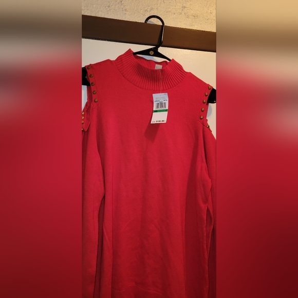 Michael kors cold shoulder shirt lge - Picture 2 of 3